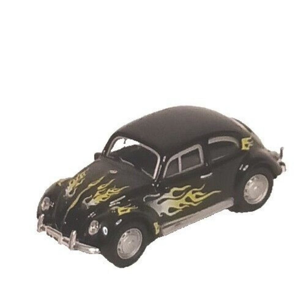 Schuco Volkswagon VW Beetle Diecast 1:87 Scale Vintage Flames Good Condition